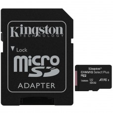 Cartão de Memória Kingston Canvas Select Plus Micro SDXC 64GB, V10, SDCS2/64GB - COM ADAPTADOR