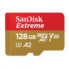 Cartão De Memória SanDisk Extreme, 128GB, 100MBs, Class 10, Com Adaptador, SDSQXAA-128G-GN6AA
