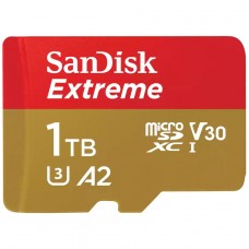 Cartão De Memória SanDisk Extreme MicroSDXC UHS-I, 1TB, Com Adaptador, SDSQXAV-1T00-GN6MA