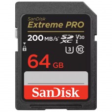 Cartão de Memória SanDisk Extreme PRO, SDXC, 64GB, 200MBs, Class 10, 4K UHD, U3, V30, SDSDXXU-064G-GN4IN