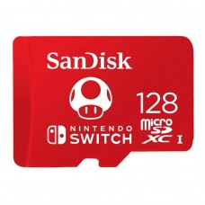 Cartão De Memória SanDisk MicroSD Nintendo Switch, 128GB, Class 10, SDSQXAO-128G-GNCZN