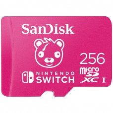 Cartão De Memória SanDisk MicroSD Nintendo Switch, Fortnite Edition, 256GB, Transferência de até 100 MB/s, Class 10, SDSQXAO-256G-GN6ZG