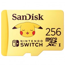 Cartão De Memória SanDisk MicroSD Pokémon Nintendo Switch, 256GB, 100Mbs, Class 10, SDSQXAO-256G-GN6ZK