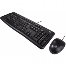 Combo Teclado e Mouse Logitech MK120 1000DPI Black ABNT2 920-004429