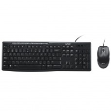 Combo Teclado e Mouse Logitech MK200, USB, Preto, 920-002718
