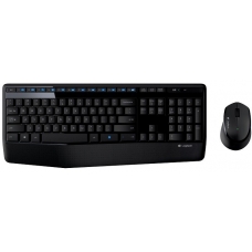 Combo Teclado e Mouse Logitech MK345 USB Wireless ABNT2 Black, 920-007821