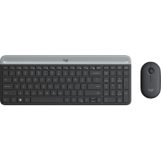 Combo Teclado e Mouse Sem fio Logitech MK470, Wireless, Slim, Black 920-009268