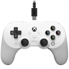 Controle Gamer 8BitDo Pro 2 Hall Edition Para Xbox, Com Fio, XBOX/Windows, Licenciado Microsoft, Branco, 82BB03E