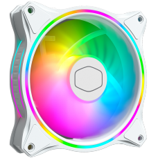 Cooler Para Gabinete Cooler Master MF120 Halo White Edition, ARGB Loop Duplo, 120mm, MFL-B2DW-18NPA-R1