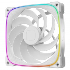 Cooler Para Gabinete Geometric Future Squama S2503RW, ARGB, 140mm, Reverse Blade, PWM, Branco, GEO-S2503RW-14S - Open Box