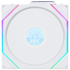 Cooler Para Gabinete Lian Li Uni Fan TL Wireless LCD, ARGB, 120mm, Com Tela, White, 12TLLCD1W1W