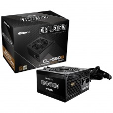 Fonte ASRock Challenger, 550W, 80 Plus Bronze, PFC Ativo, Preto, CL-550B
