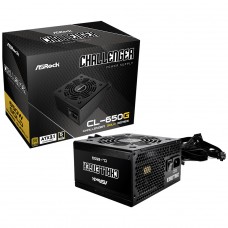 Fonte ASRock Challenger, 650W, 80 Plus Gold, ATX 3.1, PFC Ativo, Preto, CL-650G