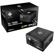 Fonte ASRock Steel Legend, 750W, 80 Plus Gold, Cybenetics Gold, Full Modular, ATX 3.1, PCIe 5.1, Preto, SL-750G