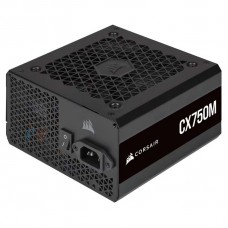 Fonte Corsair CX750M, 750W, 80 Plus Bronze, PFC Ativo, Semi Modular, Black, CP-9020222-NA