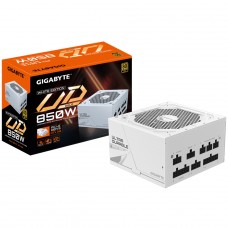 Fonte Gigabyte Ultra Durable, 850W, 80 Plus Gold, PFC Ativo, Full Modular, Com Conector PCIe 5.0, Branco, GP-UD850GM PG5W