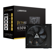 Fonte Montech BETA Bronze 650W, 80 Plus Bronze, PFC Ativo
