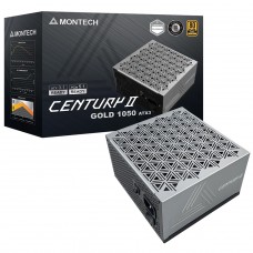 Fonte Montech Century II 1050W, 80 Plus Gold, Cybenetics Platinum, PCIe 5.1, PFC Ativo, Full Modular, Cinza