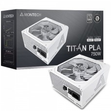 Fonte Montech Titan PLA, 750W, 80 Plus Platinum, PFC Ativo, ATX 3.1, PCIe 5.1, Full Modular, White