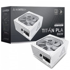 Fonte Montech Titan PLA, 850W, 80 Plus Platinum, PFC Ativo, ATX 3.1, PCIe 5.1, Full Modular, White