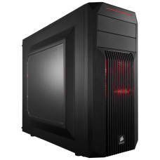Gabinete Gamer Corsair Carbide SPEC-02 Led Red, Mid Tower, Com 2 Fans, Lateral em Acrílico, Black, Sem Fonte, CC-9011051-WW