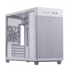 Gabinete Gamer Asus Prime AP201 Case Glass White Edition, Micro-ATX, Quasi-Filter Mesh, Com 1 fan, 90DC00G3-B30010
