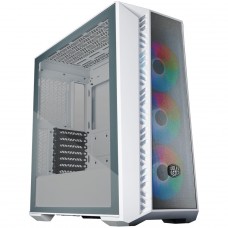 Gabinete Gamer Cooler Master Masterbox 520 Mesh, Vidro Temperado, E-ATX, White, Com 3 Fans ARGB, MB520-WGNN-S00