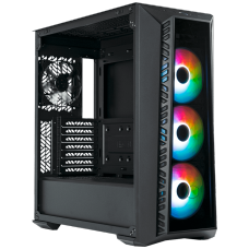 Gabinete Gamer Cooler Master Masterbox 520, Mid Tower, Vidro Temperado, ATX, Black, Com 4 Fans, ARGB, MB520-KGNN-S01
