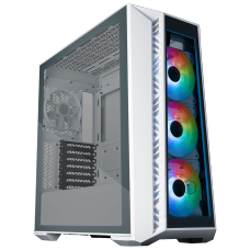 Gabinete Gamer Cooler Master Masterbox 520, Mid Tower, Vidro Temperado, ATX, White, Com 4 Fans, ARGB, MB520-WGNN-S01
