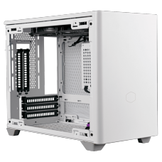 Gabinete Gamer Cooler Master MasterBox NR200P, White, Mini ITX, Vidro Temperado, Sem Fonte, Com 2 Fans, MCB-NR200P-WGNN-S00
