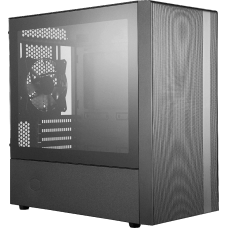 Gabinete Gamer Cooler Master MasterBox NR400, Mini Tower, Vidro Temperado, Com 2 Fans, Black, Sem Fonte, MCB-NR400-KGNN-S00