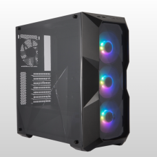 Gabinete Gamer Cooler Master Masterbox TD500 ARGB, Mid Tower, Black, Sem Fonte, Com 4 Fans, MCB-D500D-KANN-S01