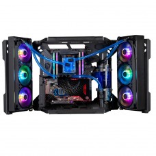 Gabinete Gamer Cooler Master MasterFrame 700, Sem Fonte, Sem Fan, Vidro Temperado, Black, MCF-MF700-KGNN-S00