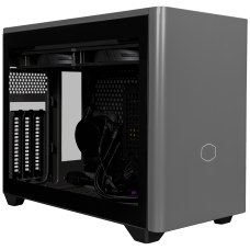 Gabinete Gamer Cooler Master NR200P MAX, Black, Mini ITX, Com Fonte (850W Gold) + WaterCooler 280mm, NR200P-MCNN85-SL0