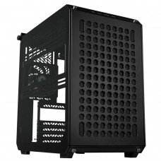 Gabinete Gamer Cooler Master Qube 500 Flatpack, Mid-Tower, Vidro Temperado, E-ATX, Preto, Sem Fonte, Com 1 Fan, Q500-KGNN-S00