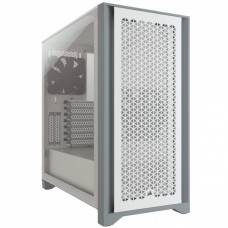 Gabinete Gamer Corsair 4000D Airflow, Mid Tower, Vidro Temperado, ATX, White, Sem Fonte, Com 2 fans, CC-9011201-WW