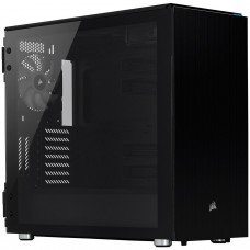 Gabinete Gamer Corsair Carbide 678C, Mid Tower, Vidro Temperado, ATX, Black, Com 3 Fans, CC-9011167-WW