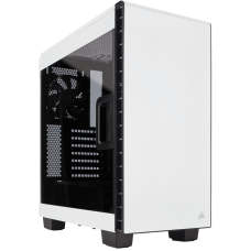 Gabinete Gamer Corsair Carbide Clear 400C, Mid Tower, Com 2 Fans, Lateral em Acrílico, White, S-Fonte, CC-9011095-WW