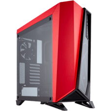 Gabinete Gamer Corsair Carbide Spec-Omega, Mid Tower, Com 2 Fans, Vidro Temperado, Black-Red, Sem Fonte, CC-9011120-WW