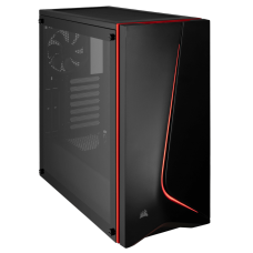 Gabinete Gamer Corsair Carbide SPEC-06, Mid Tower, Com 2 Fan, Vidro temperado, Black, Sem Fonte, CC-9011144-WW