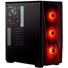 Gabinete Gamer Corsair, Carbide Spec Delta RGB, Mid Tower, Vidro Temperado, Black, Sem Fonte, Com 3 Fans, CC-9011166-WW