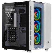 Gabinete Gamer Corsair Crystal 680x RGB, Full Tower, Vidro Temperado, White, Sem Fonte, Com 4 Fans, CC-9011169-WW