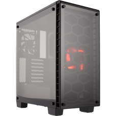 Gabinete Gamer Corsair Crystal 460X, Mid Tower, Com 2 Fans, Vidro Temperado, Black Sem Fonte, CC-9011099-WW