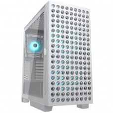 Gabinete Gamer Cougar Airface ECO RGB, Mid Tower, Vidro Temperado, E-ATX, Sem Fonte, Com 3 Fans, Branco, 385YA20.0002
