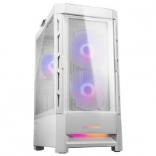 Gabinete Gamer Cougar Duoface RGB, Mid Tower, Vidro Temperado, E-ATX, White, Sem Fonte, Com 3 Fans, 385ZD10.0003