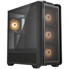 Gabinete Gamer Cougar MX600 RGB, Full Tower, Vidro Temperado, E-ATX, Preto, Sem Fonte, Com 4 Fans, 3857C90.0001