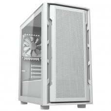Gabinete Gamer Cougar Uniface Mini, Mini Tower, Vidro Temperado, MATX, Com 1 Fan, Branco, 3855C90.0002