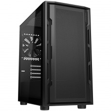 Gabinete Gamer Cougar Uniface Mini, Mini Tower, Vidro Temperado, MATX, Com 1 Fan, Preto, 3855C90.0001