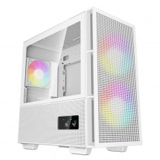 Gabinete Gamer DeepCool CH360 Digital WH, Mid Tower, Vidro Temperado, M-ATX, White, Sem Fonte, Com 3 Fans ARGB, R-CH360-WHAPE3D-G-1