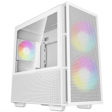 Gabinete Gamer DeepCool CH360 WH, ARGB, Mid Tower, Vidro Temperado, M-ATX, Sem Fonte, Com 3 Fans, Branco, R-CH360-WHAPE3-G-1